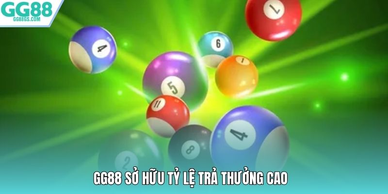 GG88 sở hữu tỷ lệ trả thưởng cao 